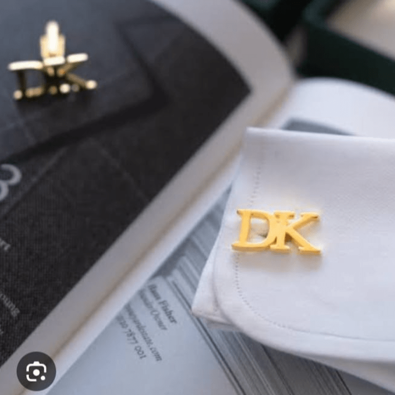 Customised Initial Cufflinks